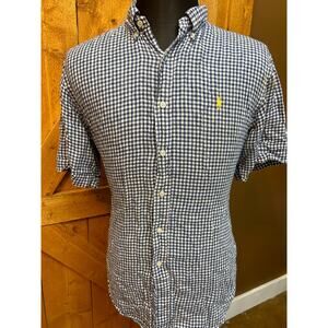 Polo by Ralph Lauren Men's XL Plaid Short Sleeve Casual Short Seer Sucker GUC